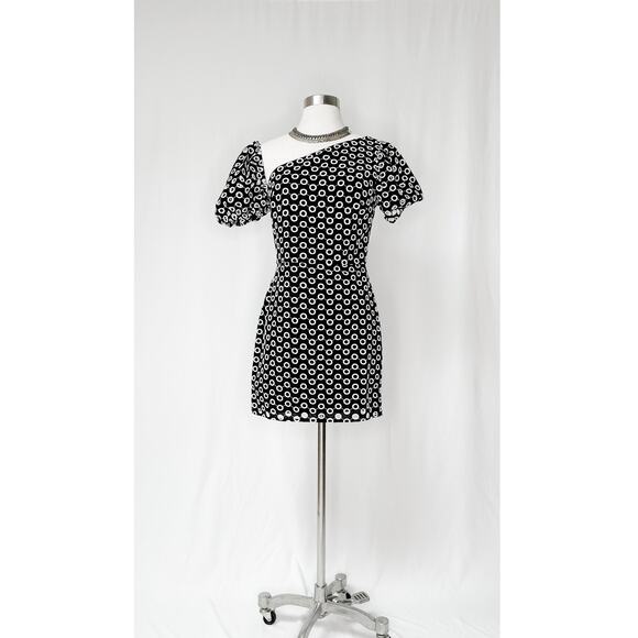 Lovers & Friends Evan Black and White Circle Mini Dress - Picture 2 of 11